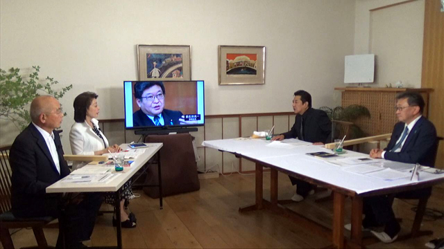 石橋文登・政治ジャーナリスト/有元隆志・産経新聞月刊「正論」発行人兼調査室長/北村晴男・弁護士/古賀礼子・弁護士